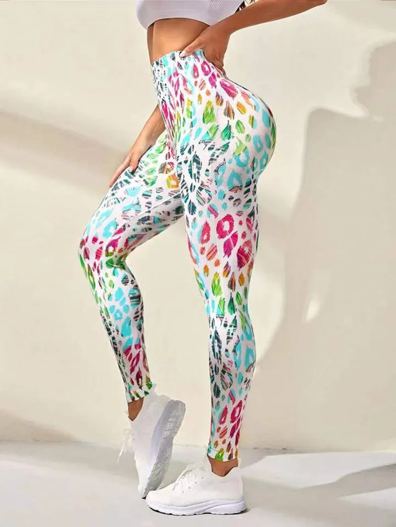 Vibrant Leopard Leggings